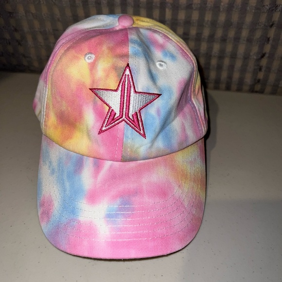 🧢 NWOT! Jeffree Star Tie Die Embroidered Star Hat - Picture 1 of 6